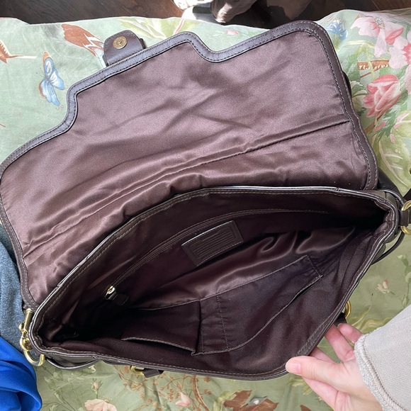 Coach Campbell Hobo Satchel Crossbody Genuine Leather Bag - Picture 8 of 8